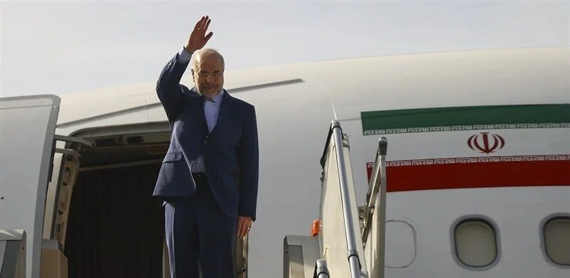 ایران کے اسپیکر قلیباف اعلیٰ سطحی مذاکرات کے لیے بغداد روانہ