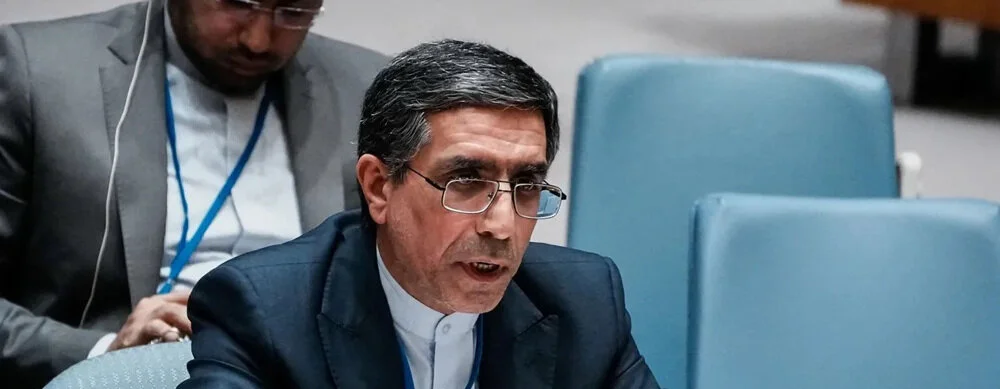ایران کے مندوب کا کہنا ہے کہ امریکہ اور اسرائیل اقوام متحدہ کی سلامتی کونسل کو بے بنیاد الزامات لگانے کے لیے استعمال کر رہے ہیں