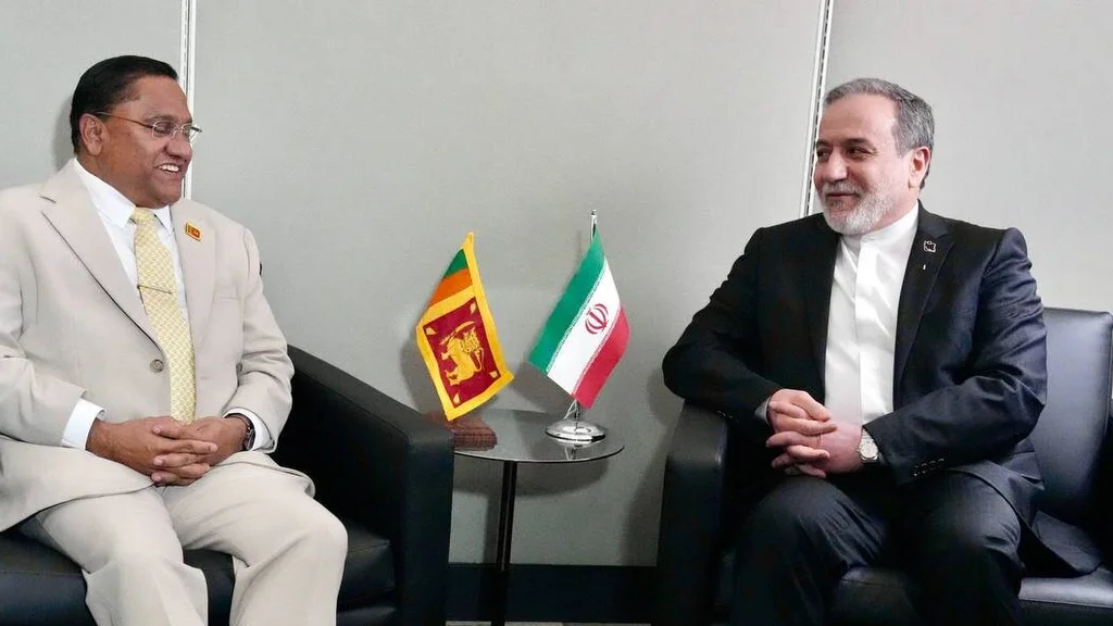 اقوام متحدہ جنرل اسمبلی کے موقع پر ایران اور سری لنکا کے وزرائے خارجہ کی ملاقات