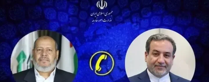 ایرانی وزیر خارجہ عراقچی نے حماس کے سینئر عہدیدار سے غزہ کی صورتحال پر گفتگو کی