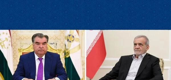 ایران نے تاجکستان کے تعاون کا شکریہ ادا کیا، پزشکیان نے رحمٰن کو بتایا