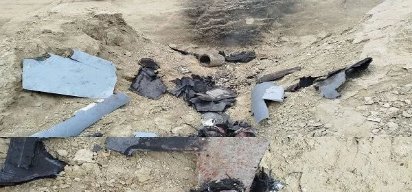 ایران نے قشم میں گرائے گئے دشمن ڈرون کا ملبہ برآمد کر لیا