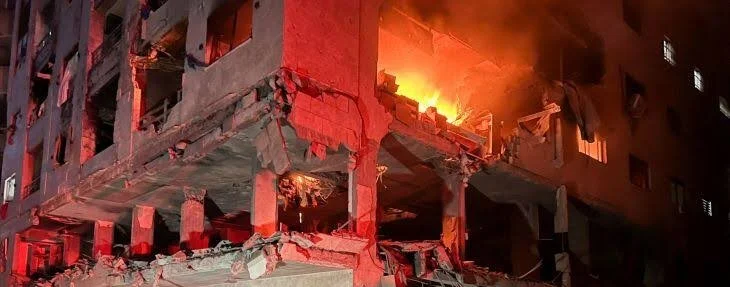 Palestinian girl rescued from rubble after Israeli strike on Gaza City apartment