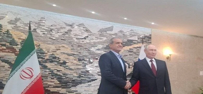 بشکیک میں شنگھائی تعاون تنظیم کے اجلاس کے موقع پر ایران اور روس کے صدور کی ملاقات