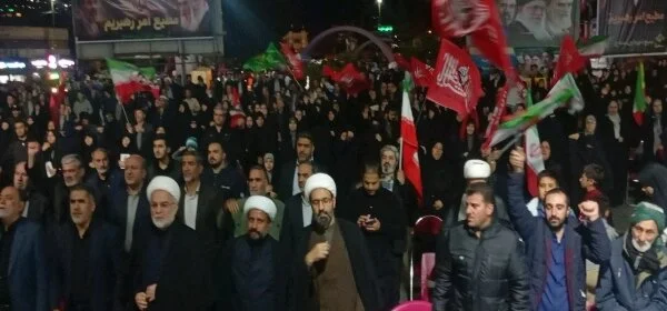 سنندج میں جنگ کے دوران حکومت کی حمایت میں عوامی اجتماعات کی 238ویں رات